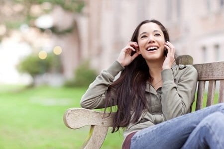 Girl talking on the phone