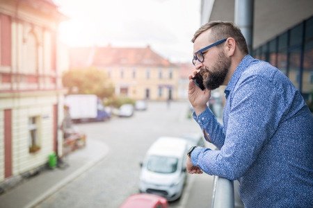 Guy talking on a chat line