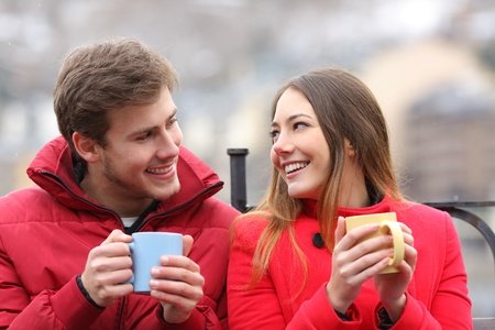 Couple on a first date